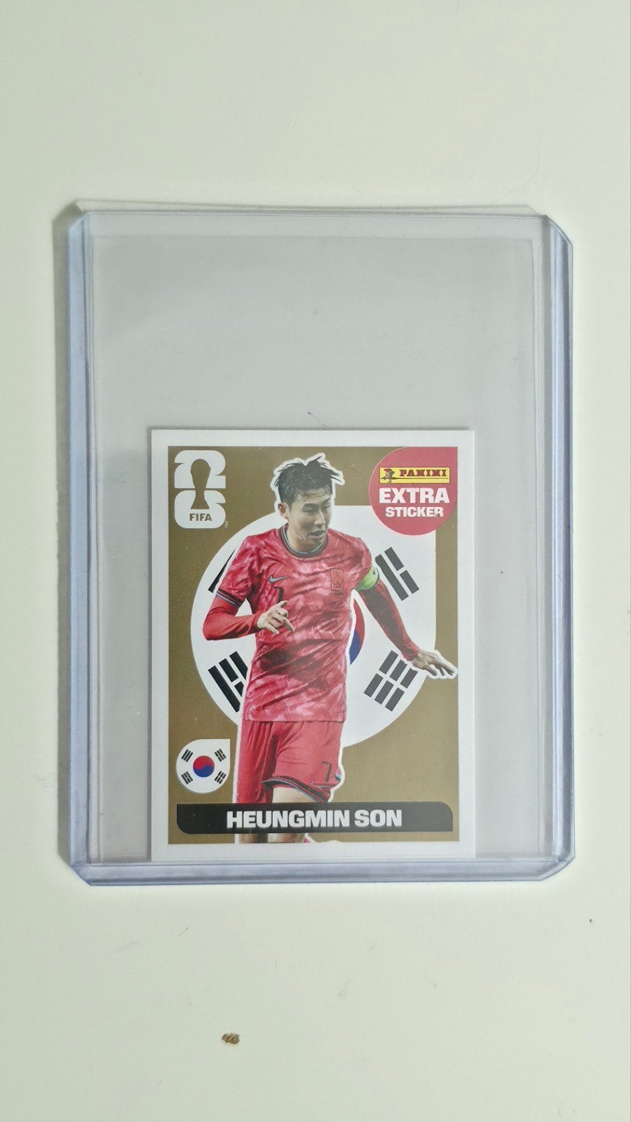 Panini wk26 extra gouden Son sticker, Verzamelen, Ophalen, Nieuw, Poster, Plaatje of Sticker