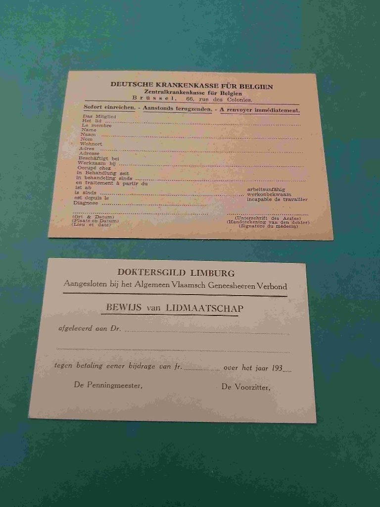 DRK Limburg Bezetting Wehrmacht Ziekenhuis Dokter België DMS, Verzenden, Ongelopen, Limburg