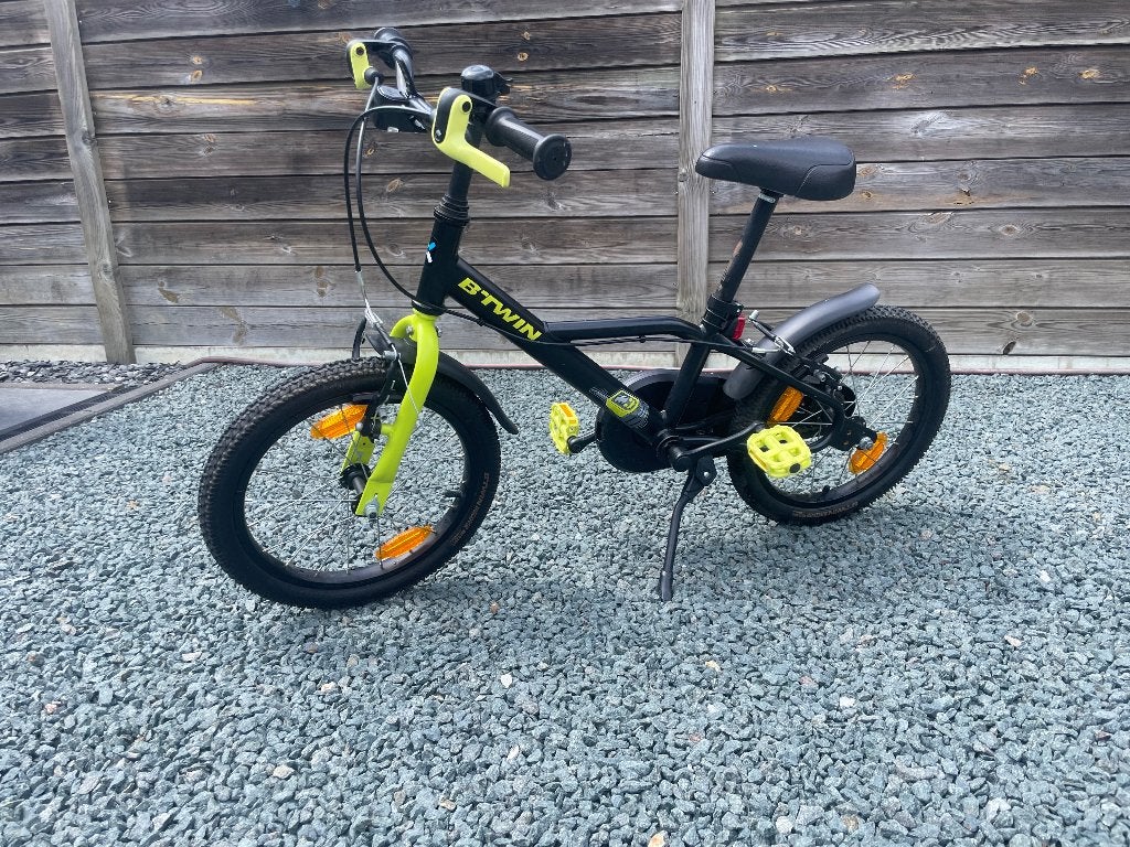Kinderfiets Btwin 16 inch, Ophalen, Velgrem, B-Twin, 16 tot 20 inch