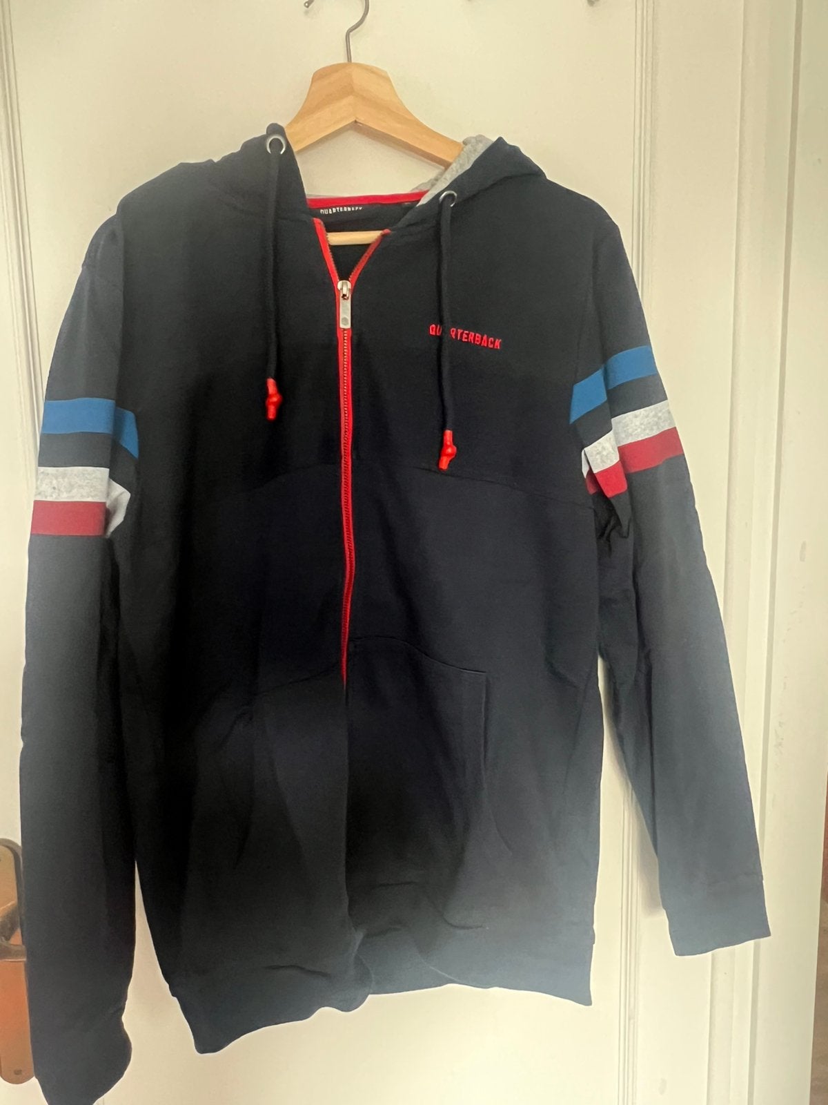 Trui Quaterback maat XL, Enlèvement ou Envoi, Porté, Taille 56/58 (XL), Bleu