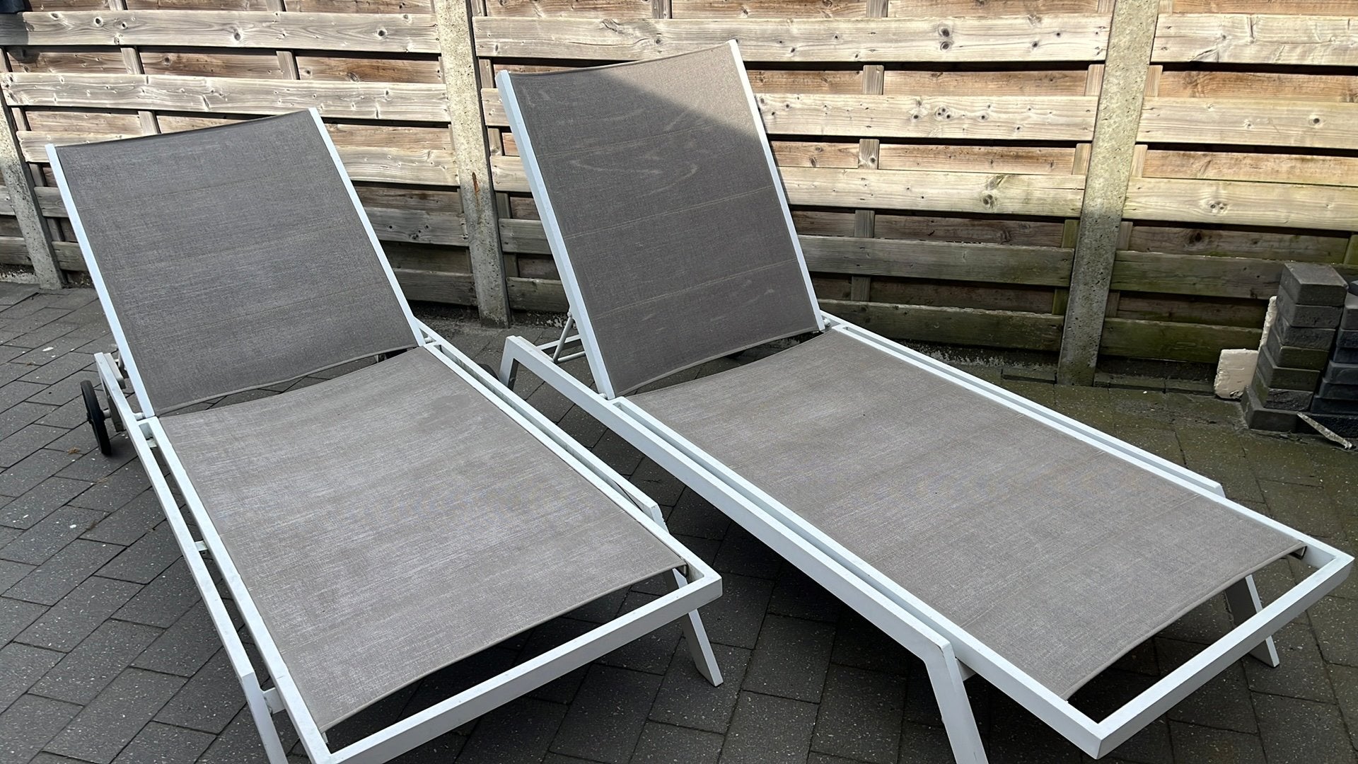 Ligzetels, Ophalen, Gebruikt, Aluminium, Verstelbaar