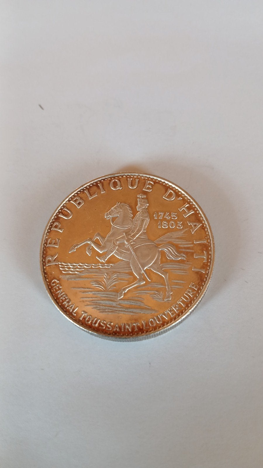 haiti 10 gourdes 1970 zilver, Timbres & Monnaies, Monnaies | Europe | Monnaies non-euro, Enlèvement, Argent