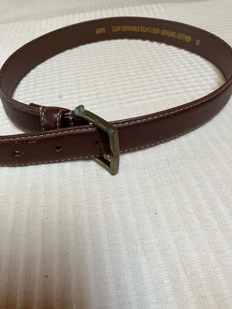 Riem leder / ceinture en cuir 65 cms, Enlèvement ou Envoi, Comme neuf, Garçon, Autres types