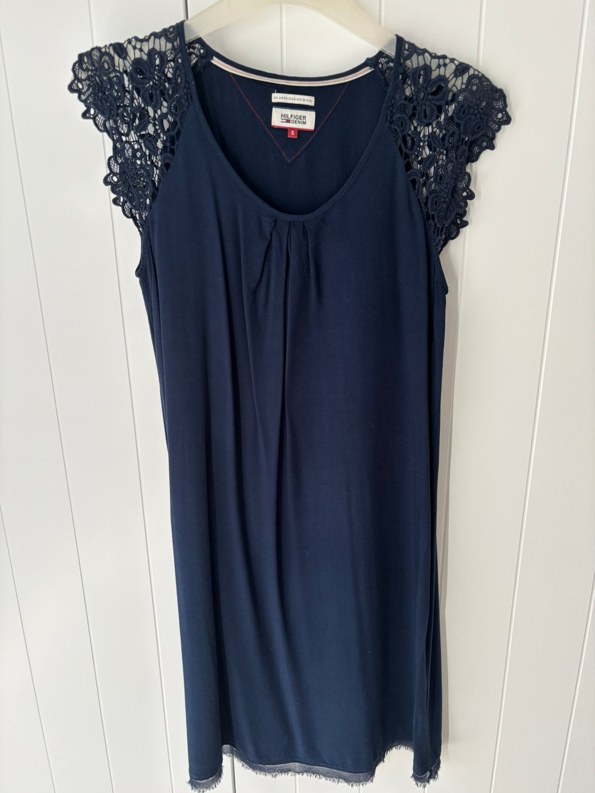 Tommy Hilfiger kleedje, Kleding | Dames, Jurken, Verzenden, Gedragen, Maat 36 (S), Blauw
