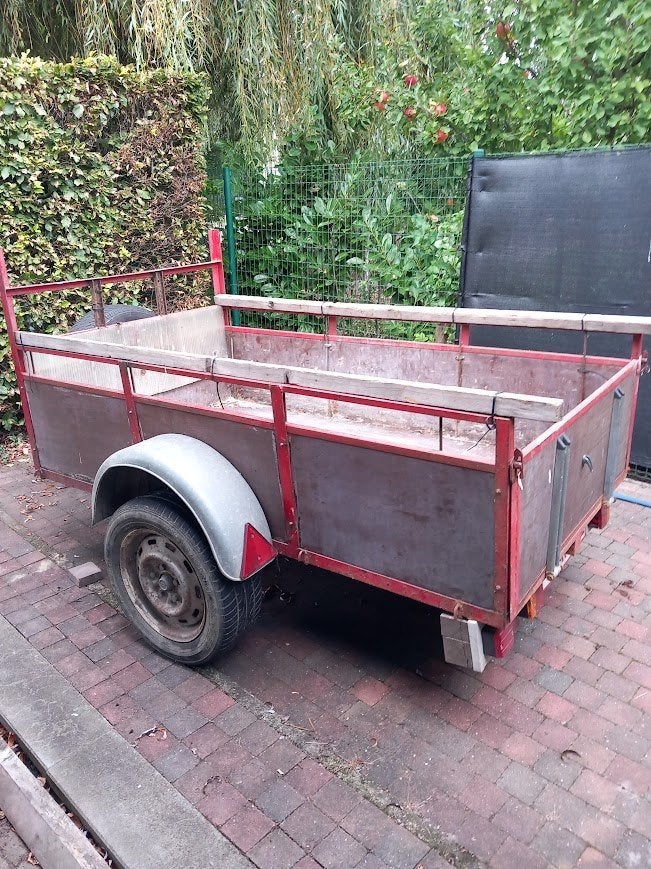aanhangwagen dissel gescheurd, Ophalen, Gebruikt