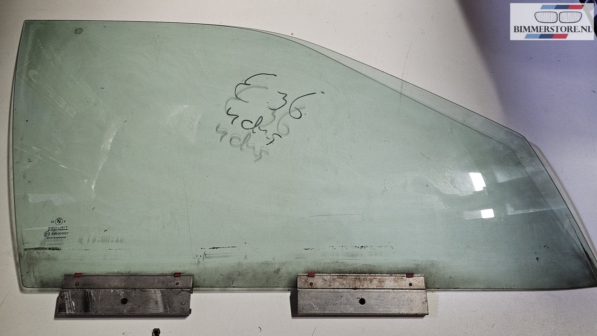 Zijruit raam groen rechtsvoor BMW E36 sedan touring 51328169, Gebruikt, -, Deur, -