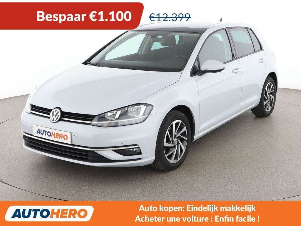 Volkswagen Golf 1.0 TSI Sound (bj 2018), Voorwielaandrijving, Stof, Gebruikt, Zwart