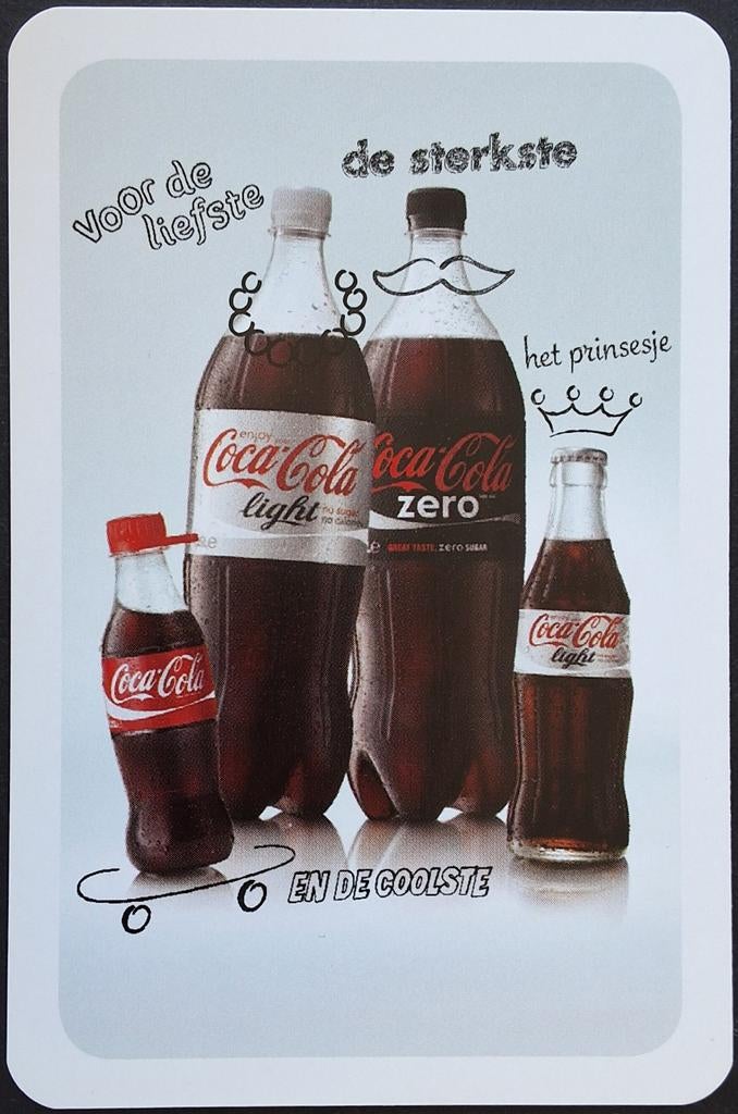 1 Speelkaart  Coca Cola, Ophalen of Verzenden