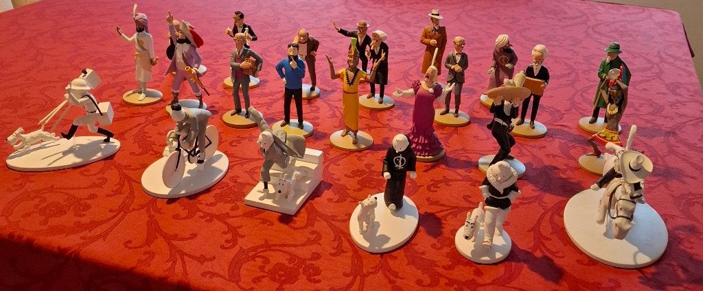 Figurines Tintin, Collections, Enlèvement, Tintin, Comme neuf, Statue ou Figurine