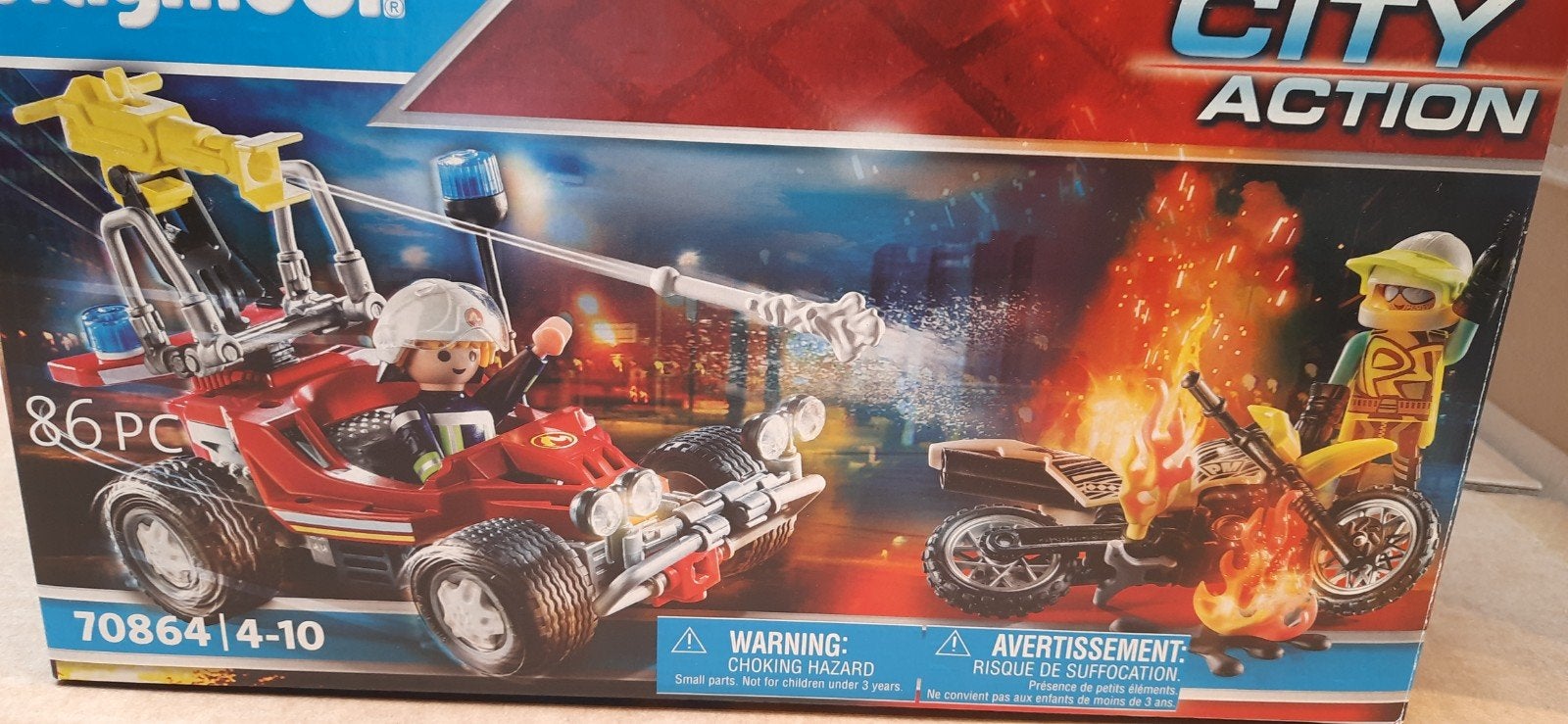 Playmobil City Action 70864 - brandweerset met blus-buggy, Enfants & Bébés, Enlèvement ou Envoi, Comme neuf, Kit complet, Véhicule