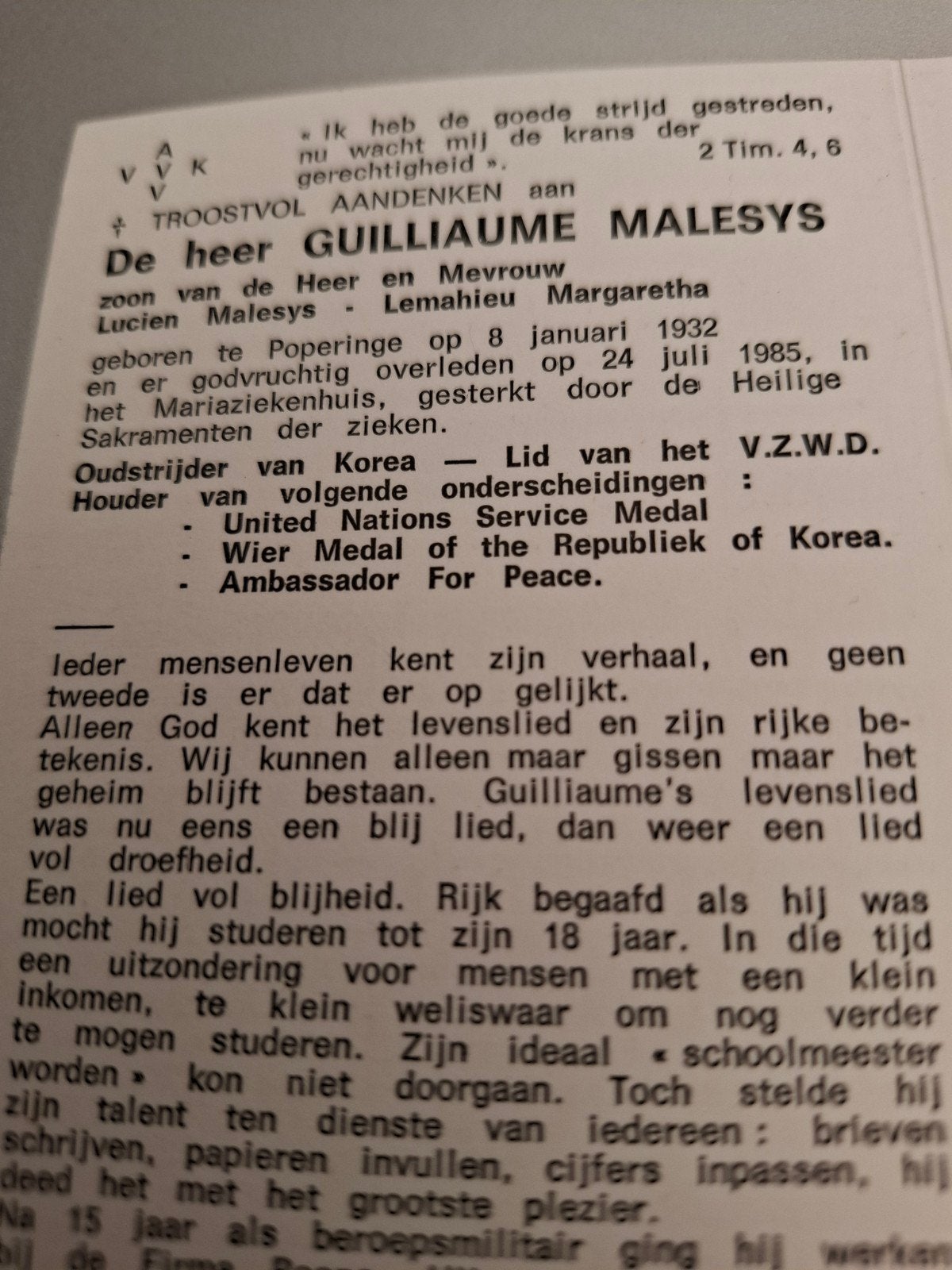 oud strijder van korea, Verzamelen, Ophalen of Verzenden