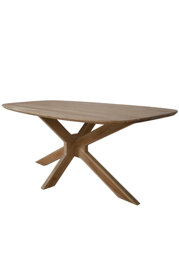 deens ovale eettafel, Maison & Meubles, Tables | Tables à manger, Neuf, 100 à 150 cm, 200 cm ou plus, Cinq personnes ou plus, Ovale