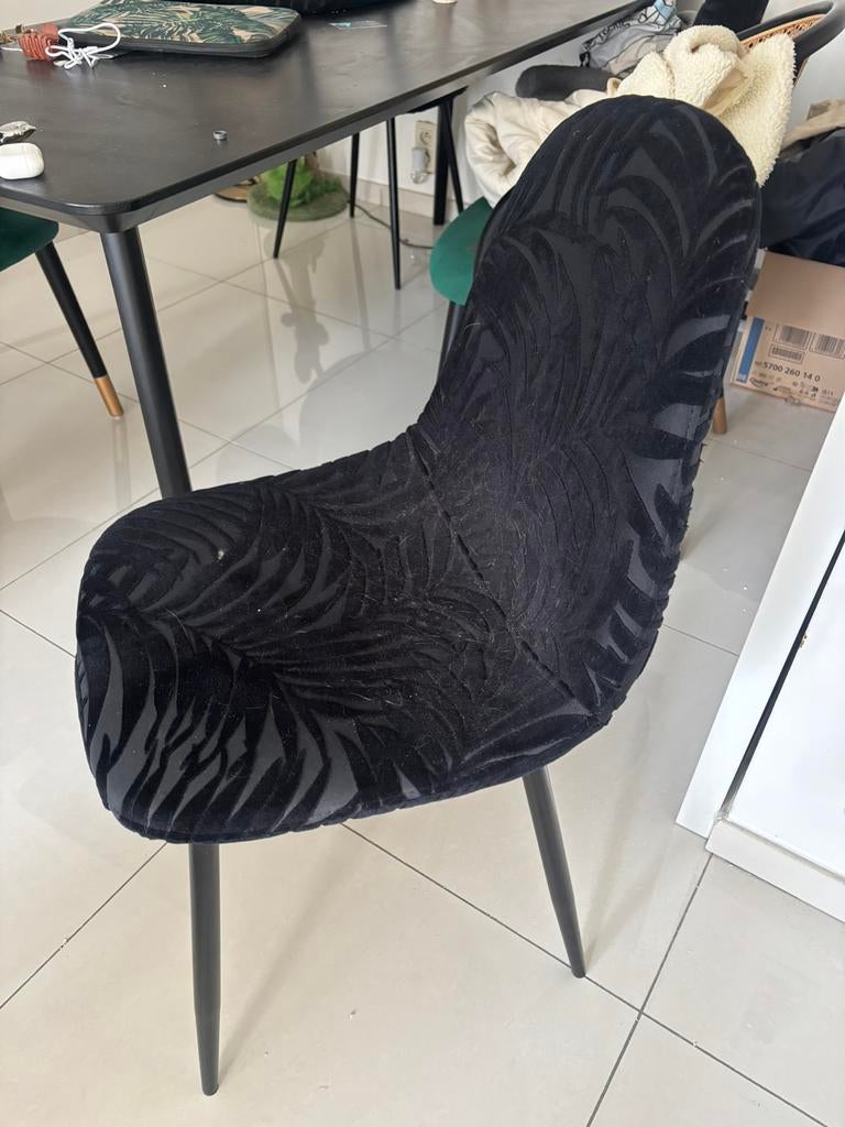 Chaises (4), Maison & Meubles, Chaises, Enlèvement, Comme neuf, Noir