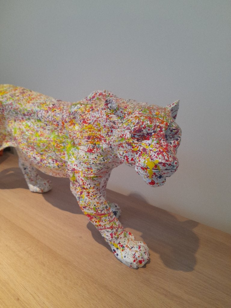 Splatter painting kunstbeeld, Antiquités & Art, Art | Objets design, Enlèvement