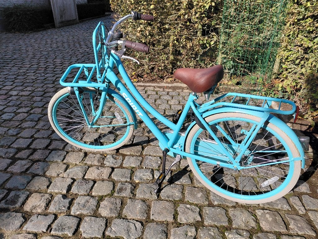 Spirit Cargo N3 Meisjesfiets Turquoise 26 inch, Zo goed als nieuw, Spirit, Handrem, Ophalen
