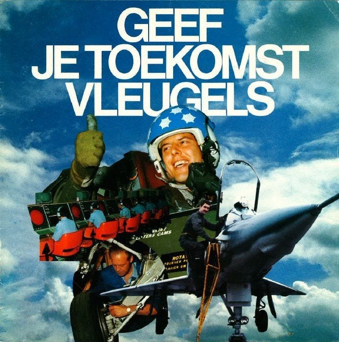 Wervingsbrochure van de BAF ‘Geef je toekomst vleugels’, Collections, Enlèvement, Armée de l'air, Livre ou Revue