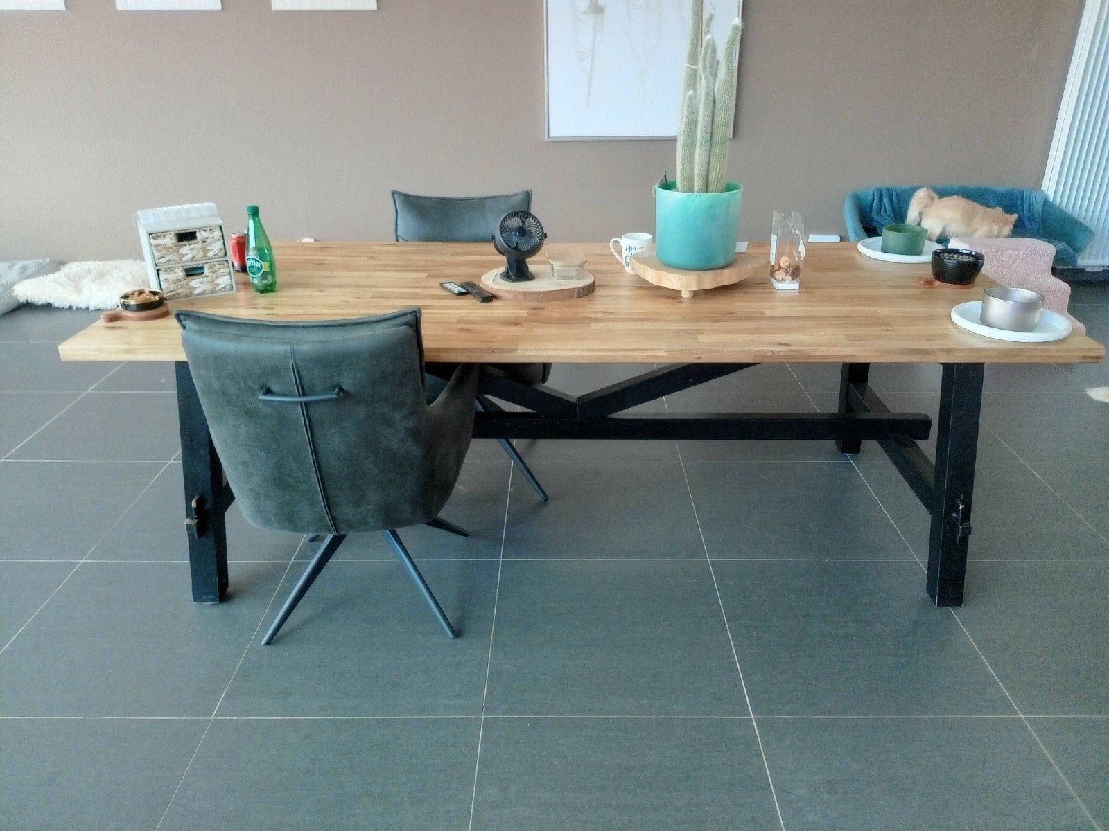très belle grande table en bois naturel, Enlèvement