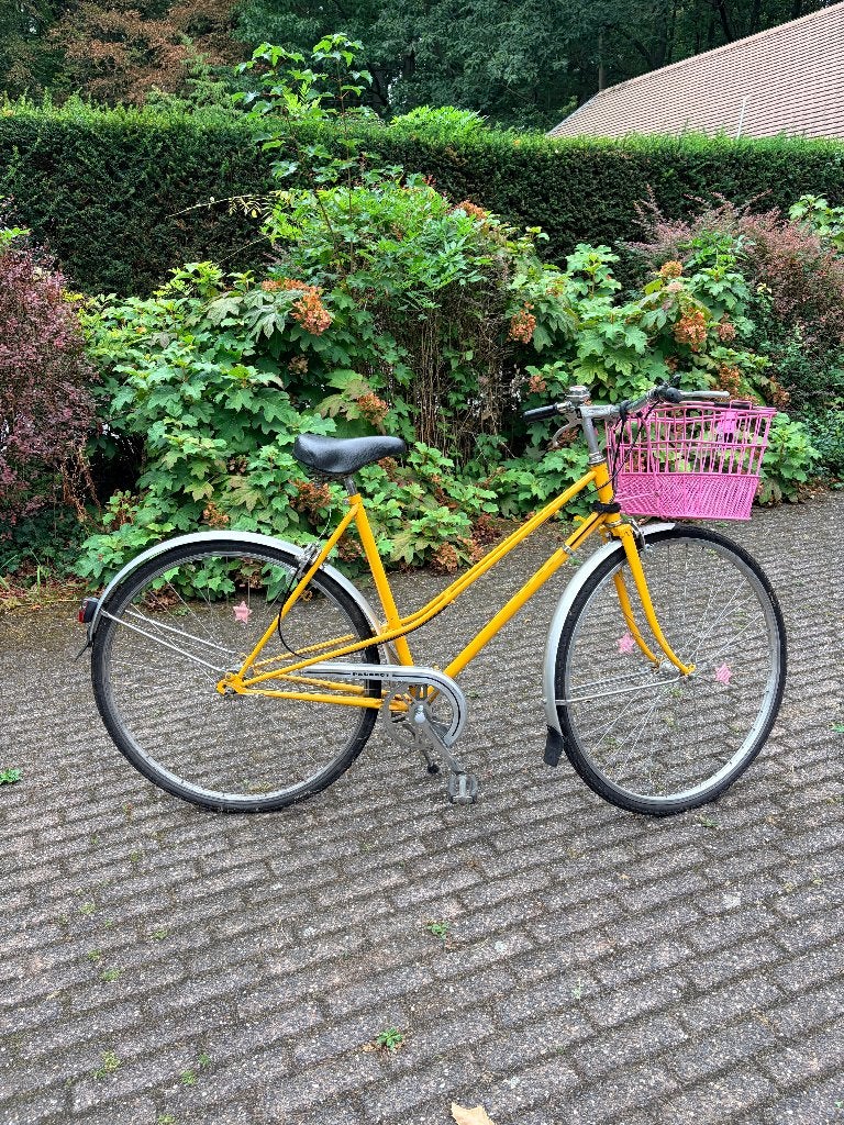 Gele Fiets - Peugeot, Fietsen en Brommers, Gebruikt, Velgrem, Versnellingen, 50 tot 53 cm