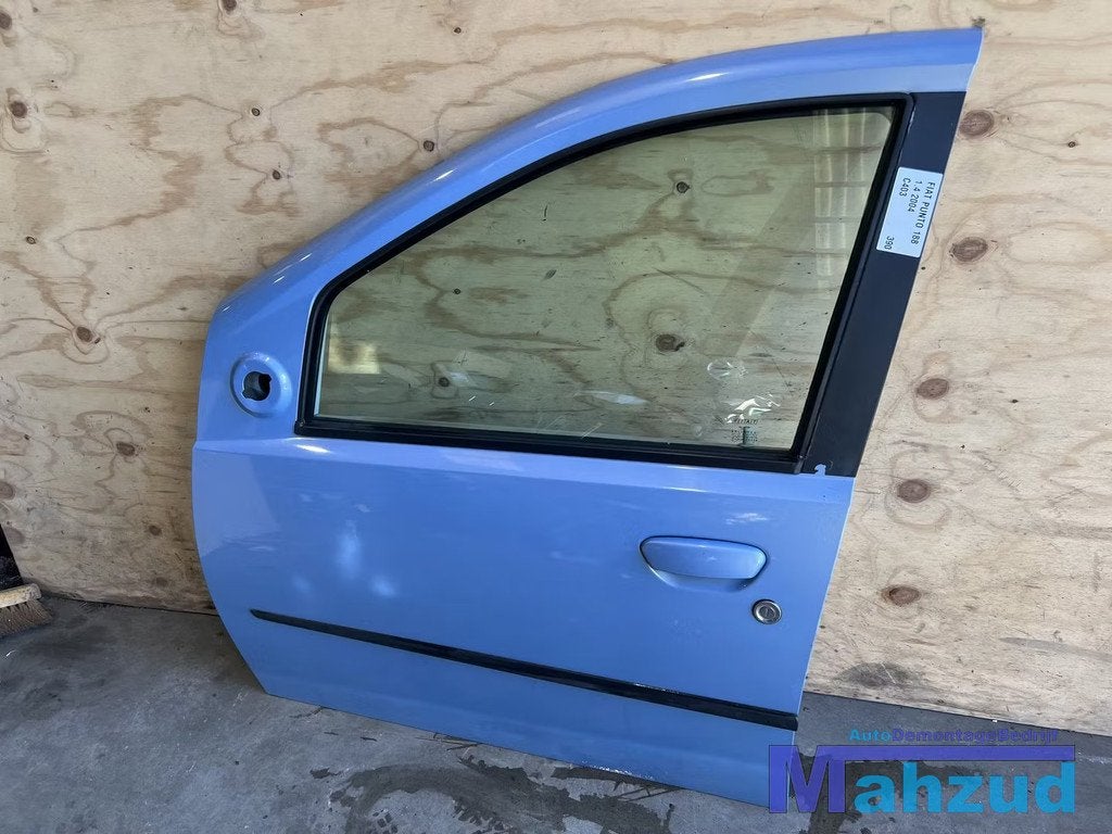 FIAT PUNTO 2 188 blauw links voor deur 2002-2005, Auto-onderdelen, Gebruikt, Deur, Stellantis Europe S.p.A., Voor