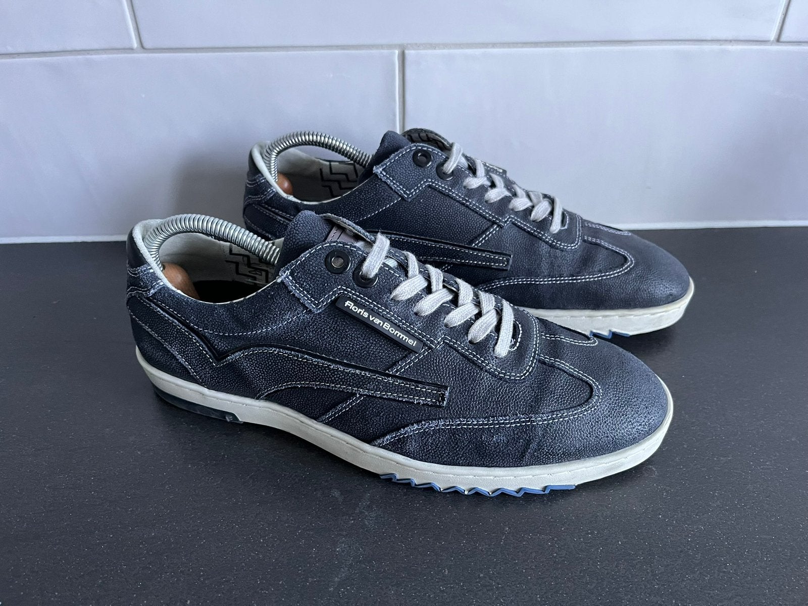 Floris van Bommel sneakers maat 6.5 / 40 eenmalig gedragen, Blauw, Ophalen of Verzenden, Zo goed als nieuw, Sneakers