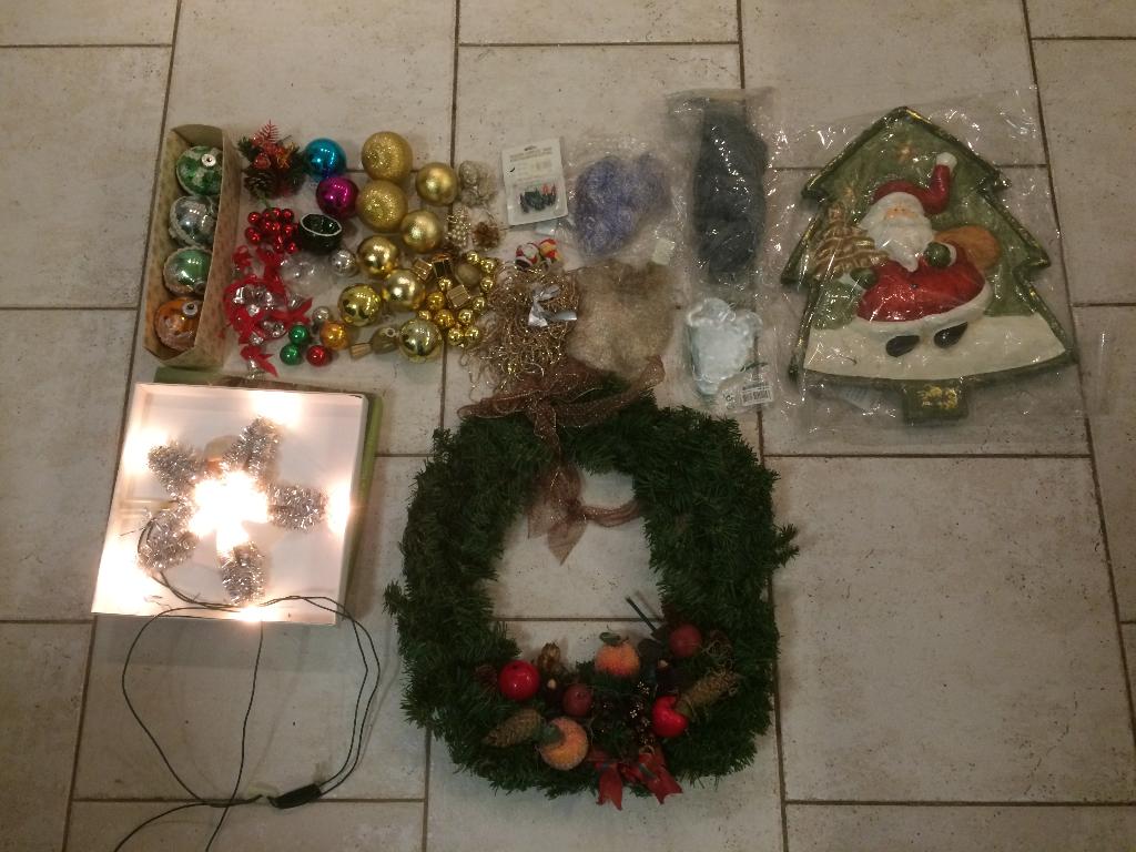retro kerstspullen, 2 kerstmannen +-30cm, Ophalen, Gebruikt