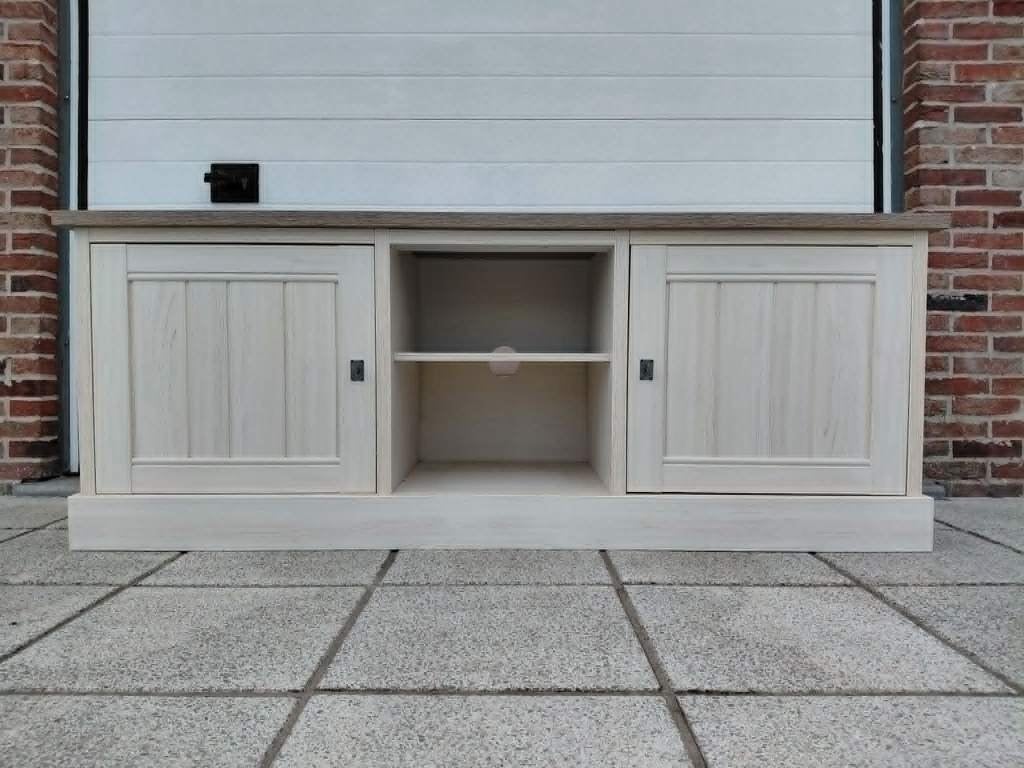Tv-meubel 172cm - decor - lariks & bruine eik, Ophalen, Zo goed als nieuw, Landelijk