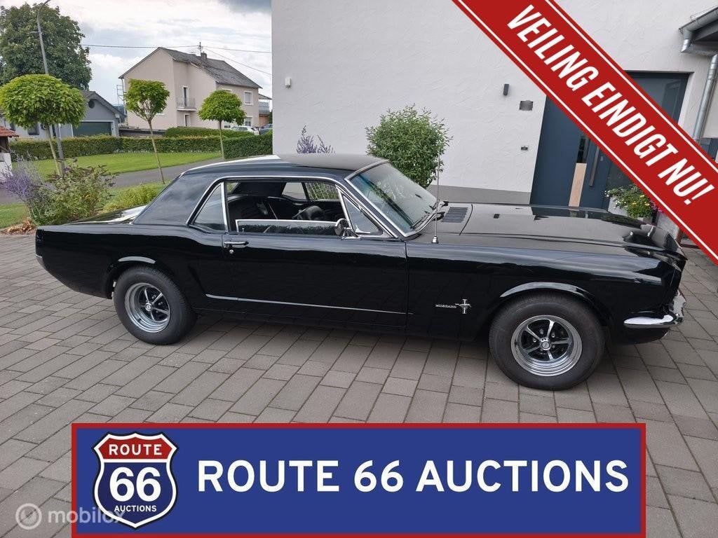 Ford Mustang Hardtop 289 V8 | 1965 | Route 66 Auctions, Achat, Entreprise, Boîte manuelle, Autre carrosserie