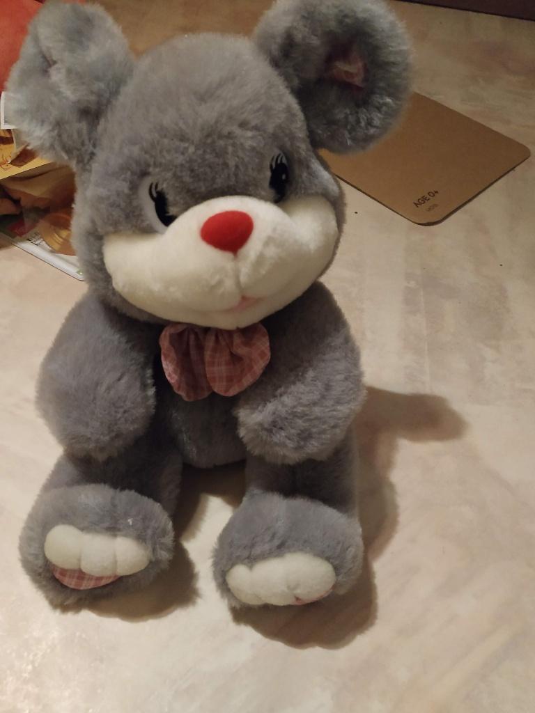 mooie grote knuffel beer op pillen 35cm splinternieuw, Enlèvement ou Envoi, Neuf, Ours