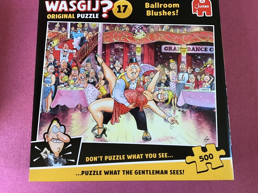 Puzzel wasgij, Ophalen of Verzenden, 500 t/m 1500 stukjes, Gebruikt, Legpuzzel