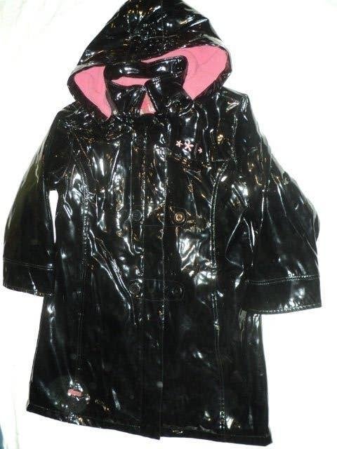 un manteau d'automne, ciré, doublé, pour la fille 8 ans, Kinderen en Baby's, Kinderkleding | Maat 128, Ophalen of Verzenden, Meisje