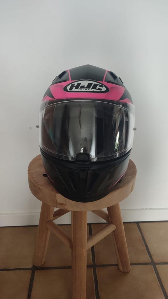Casque hjc i70 taillle s noir mat rose, Enlèvement, S, HJC