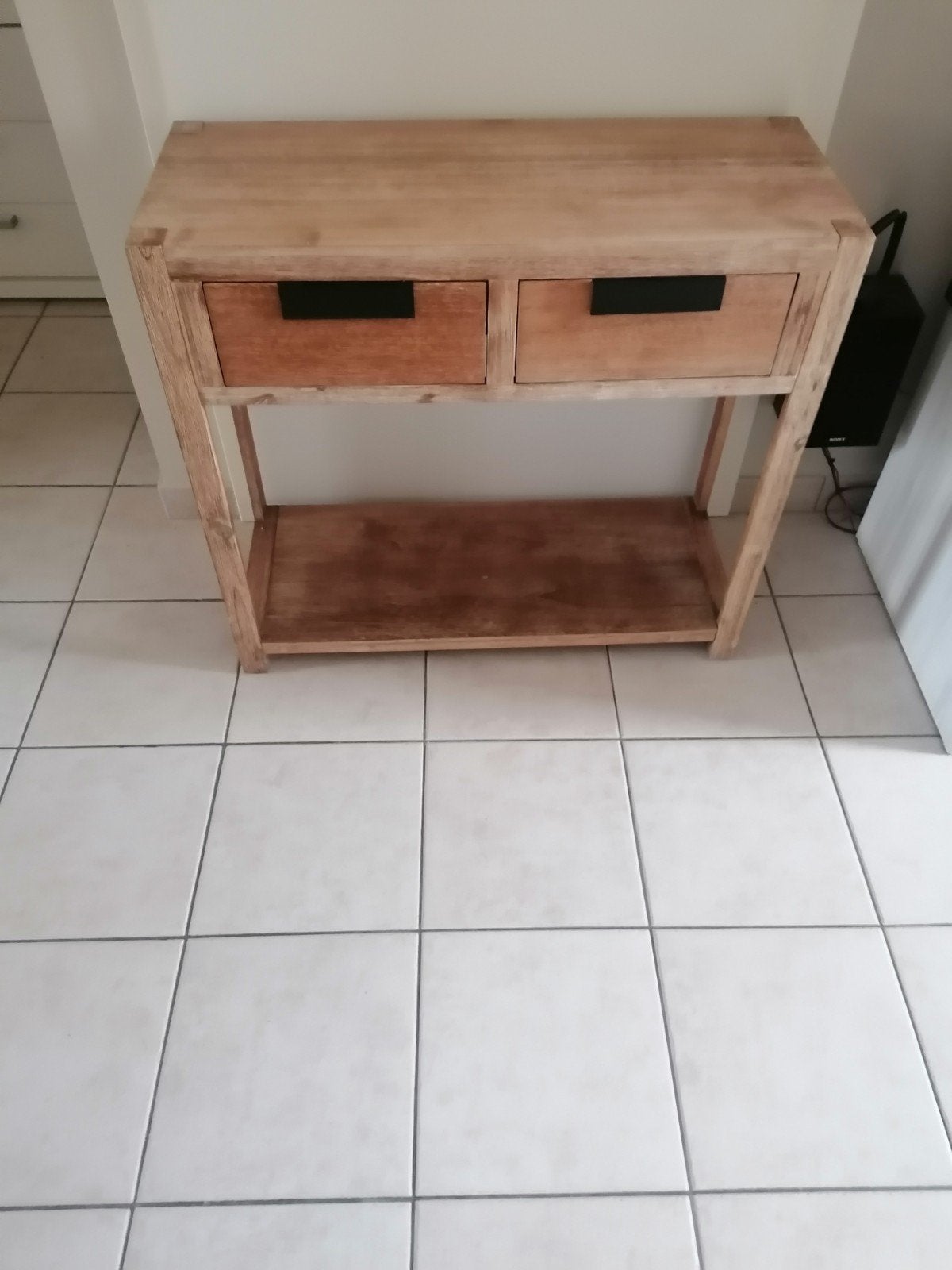 halkastje met 2 schuiven, Ophalen