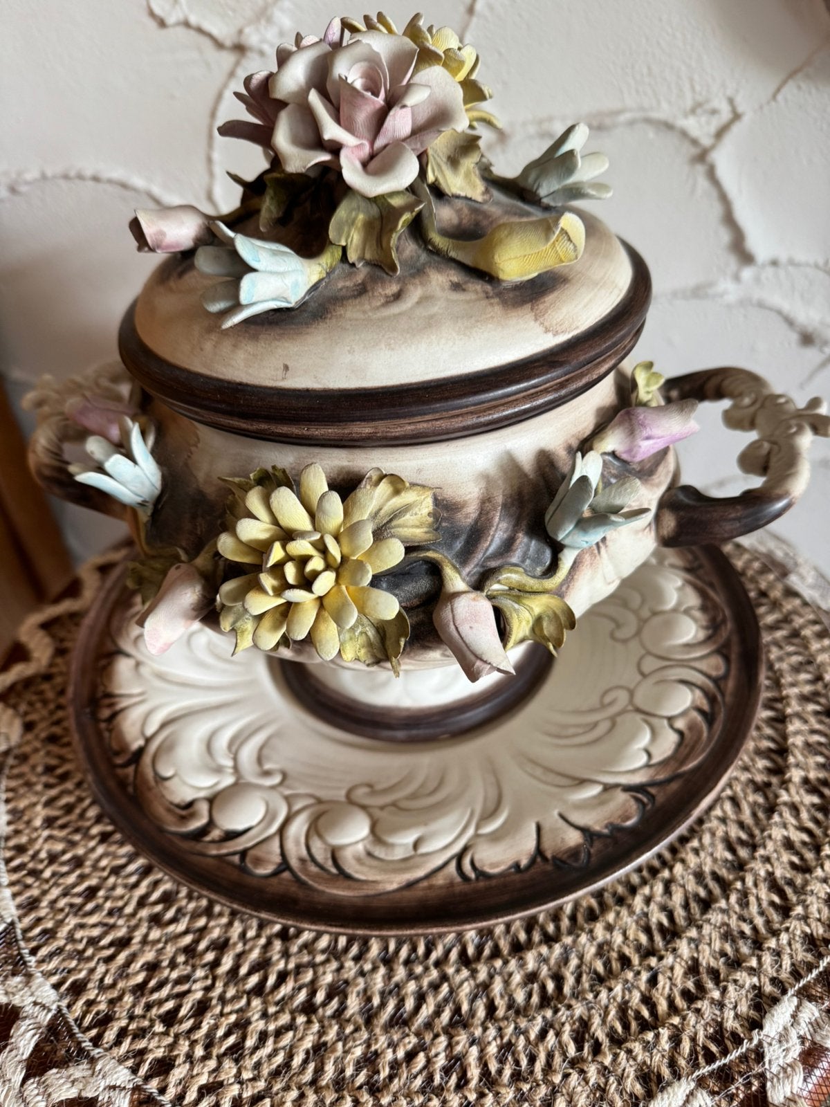 Capodimonte Vintage, porcelaine fine italienne., Enlèvement ou Envoi
