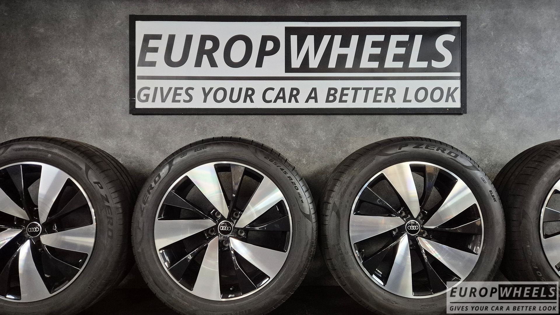 20 inch Audi Q6 RS e-tron velgen Pirelli zomerbanden, Auto-onderdelen, Banden en Velgen, Gebruikt, -, 285 mm, -