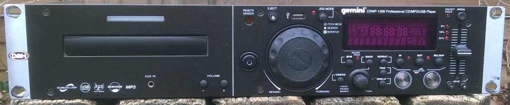 CD speler met pitch-control 19 inch, Gemini CDMP-1300, Ophalen of Verzenden, Gebruikt, Overige merken