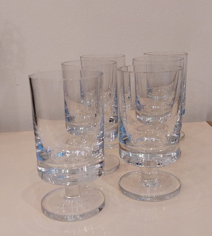 12 verres/apéritif Boussu soufflés à la bouche/cristal-Murci, Antiquités & Art, Antiquités | Verre & Cristal, Enlèvement ou Envoi