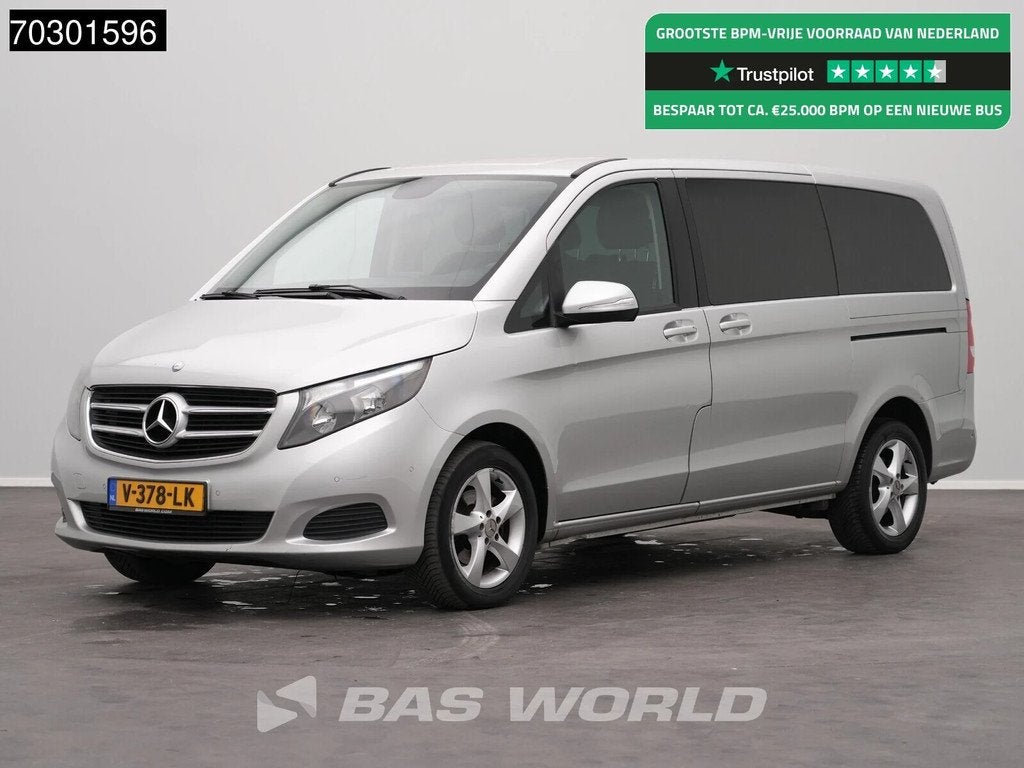 Mercedes V-Klasse 220d Dubbel Cabine Automaat 2x Schuifdeur, Auto's, Bestelwagens en Lichte vracht, Automaat, Stof, Gebruikt, Euro 6