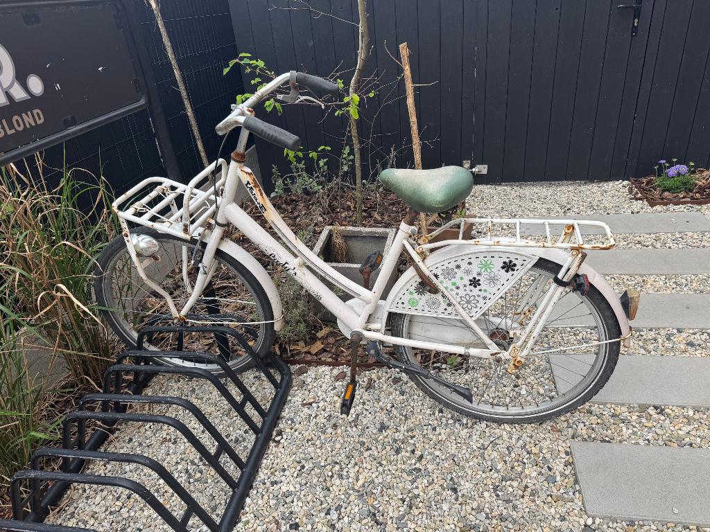 Retro damesfiets met werk aan, Fietsen en Brommers, Ophalen, Gebruikt