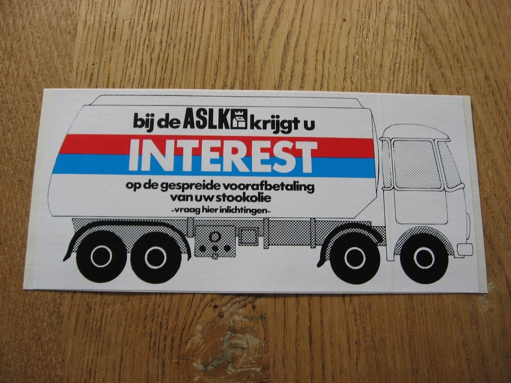 Sticker ASLK Truck 21 x 9,5 cm, Verzamelen, Ophalen of Verzenden, Nieuw, Overige typen