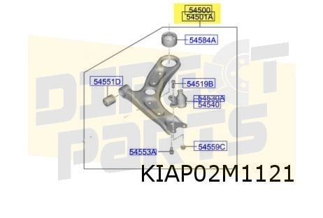 Hyundai i30 4/17-7/20 (HB, Wagon en Fastback) wieldraagarm L, -, -, Nieuw, -