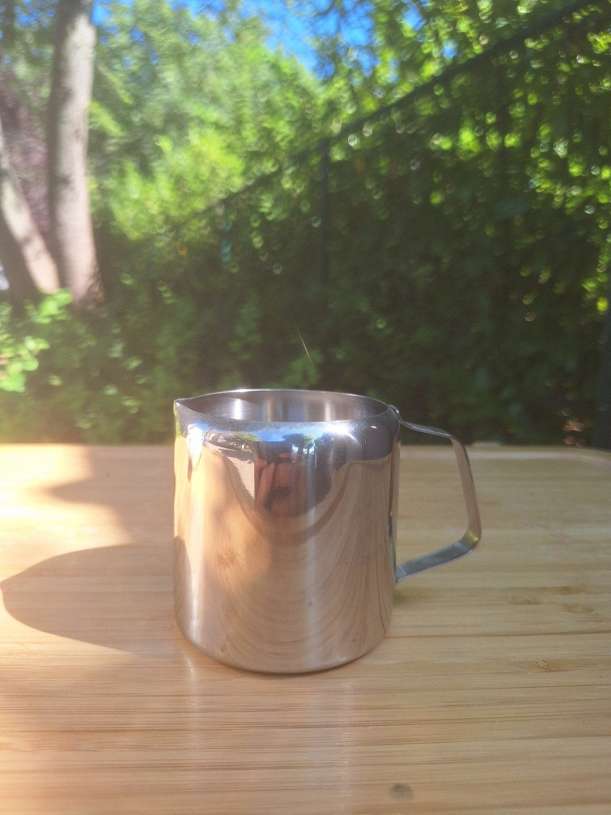 melkkannetje inox, Ophalen