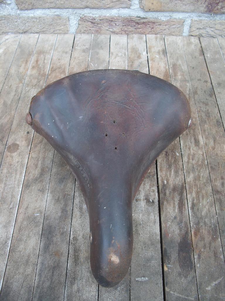 lederen fietszadel VASAD, Ophalen, Gebruikt, Leer, Zadel