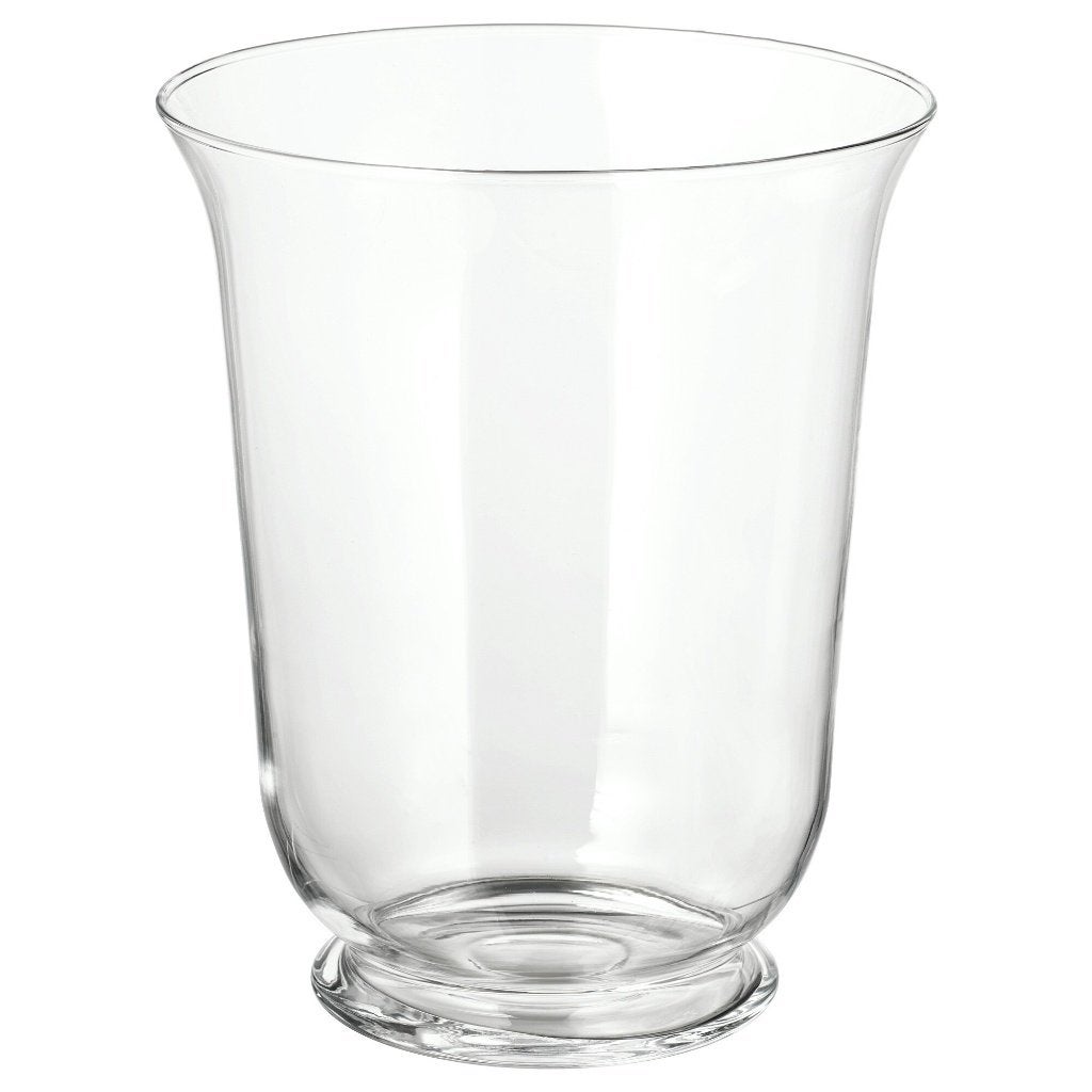 Vase/Lanterne en verre - Hauteur 18cm, Neuf, Convient pour fleurs séchées, Transparent, Verre