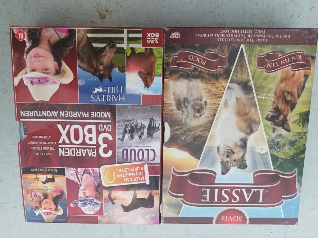 Lassie en 3dvd paardenbox, Enlèvement ou Envoi