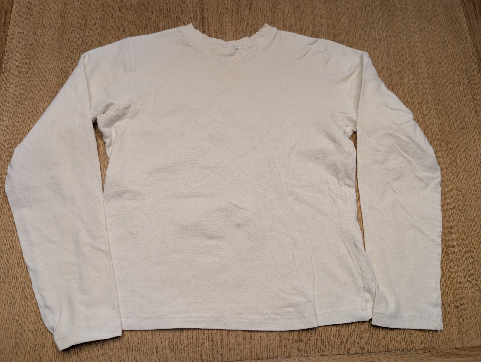 chemisier basique blanc à manches longues, Enlèvement ou Envoi, Comme neuf, Fille, Pull ou Veste