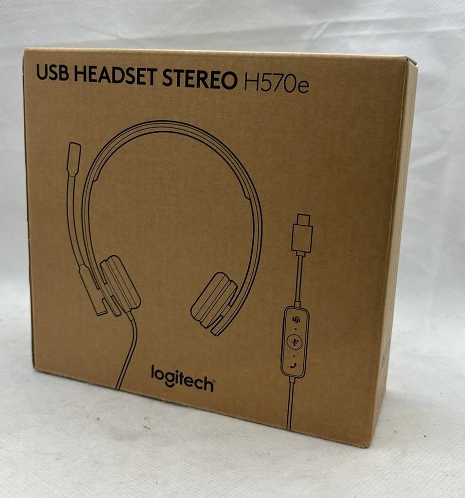 Logitech USB-headset Stereo H570e - Nieuw, Computers en Software, Headsets, Ophalen of Verzenden, Nieuw