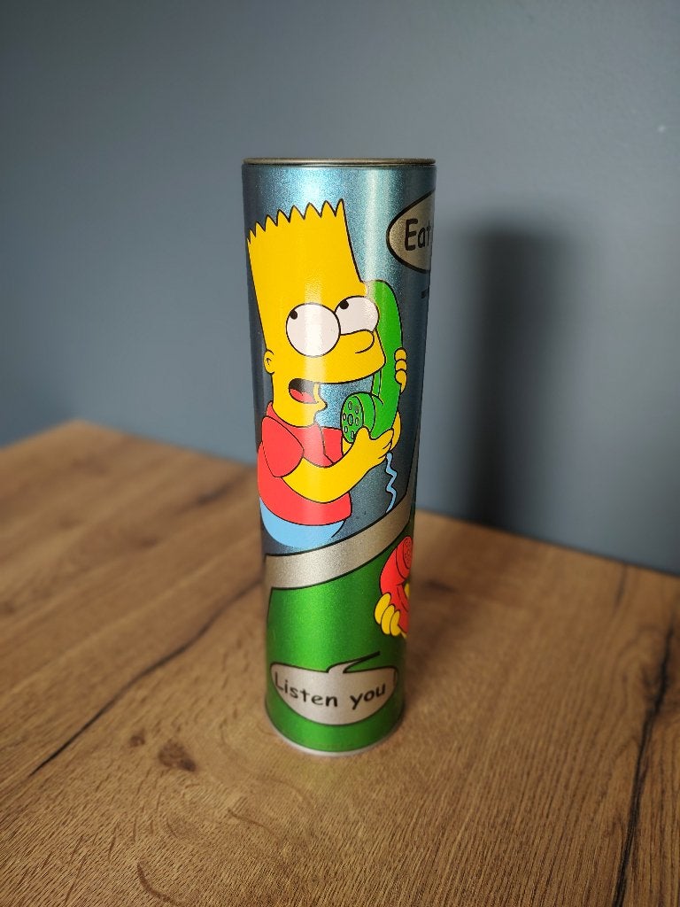 Tirelire Les Simpsons, Enlèvement ou Envoi, Utilisé, Métal ou Fer blanc, Figurine de Bande dessinée ou de Dessin animé