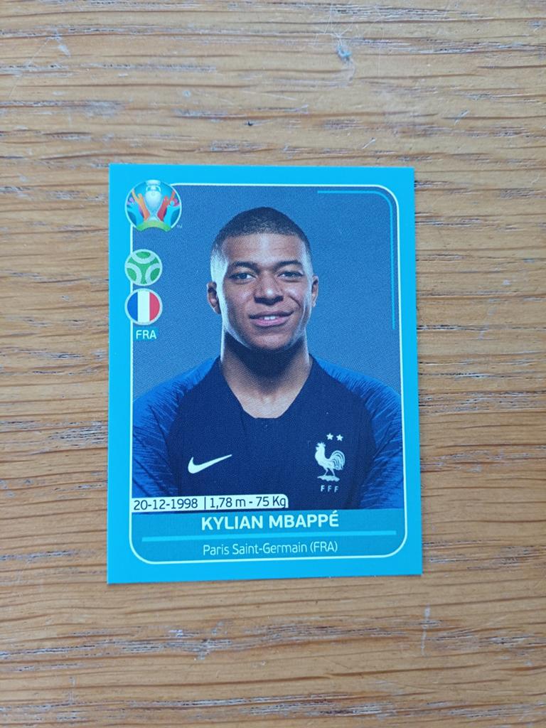 Panini Euro 2020 Kylan Mbappé, Envoi