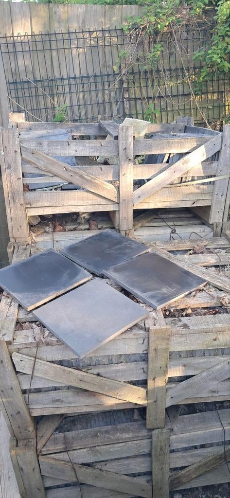 Chinese blauwe steen tegels 30x30, Tuin en Terras, Ophalen, Nieuw, Terrastegels, Natuursteen