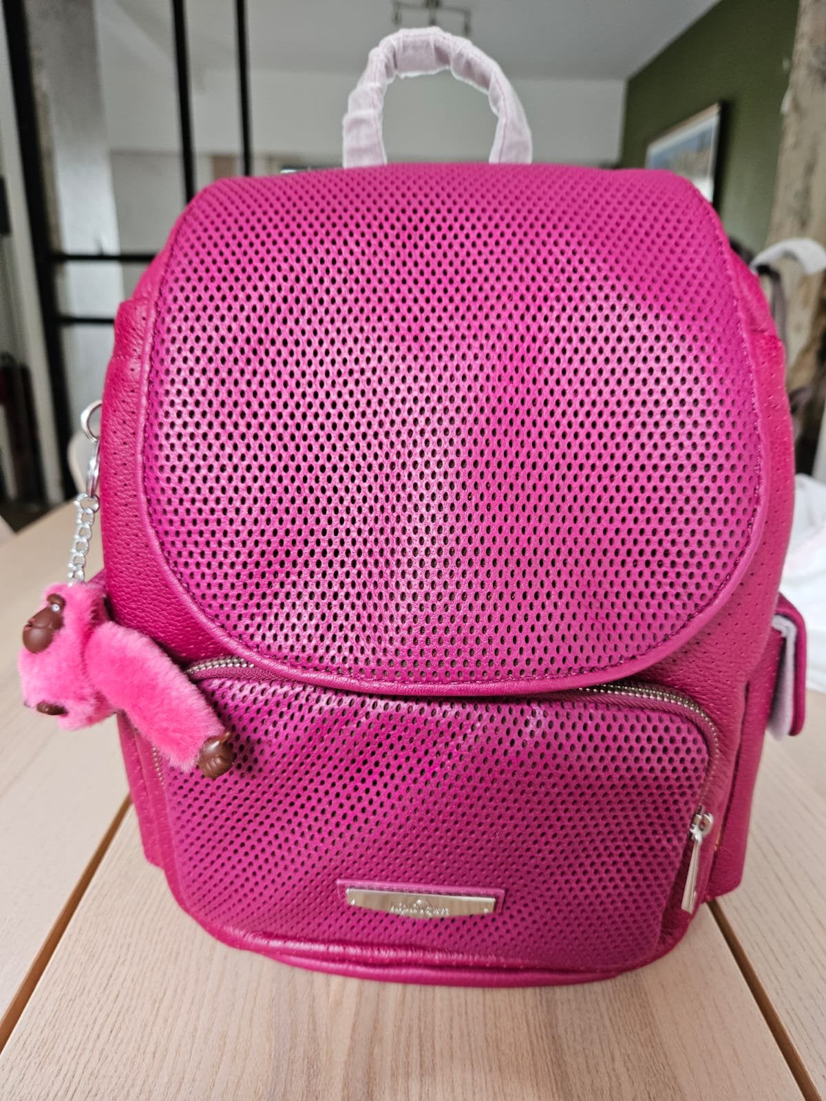 Kipling handtas roos, Rugtas, Nieuw, Ophalen of Verzenden, Roze